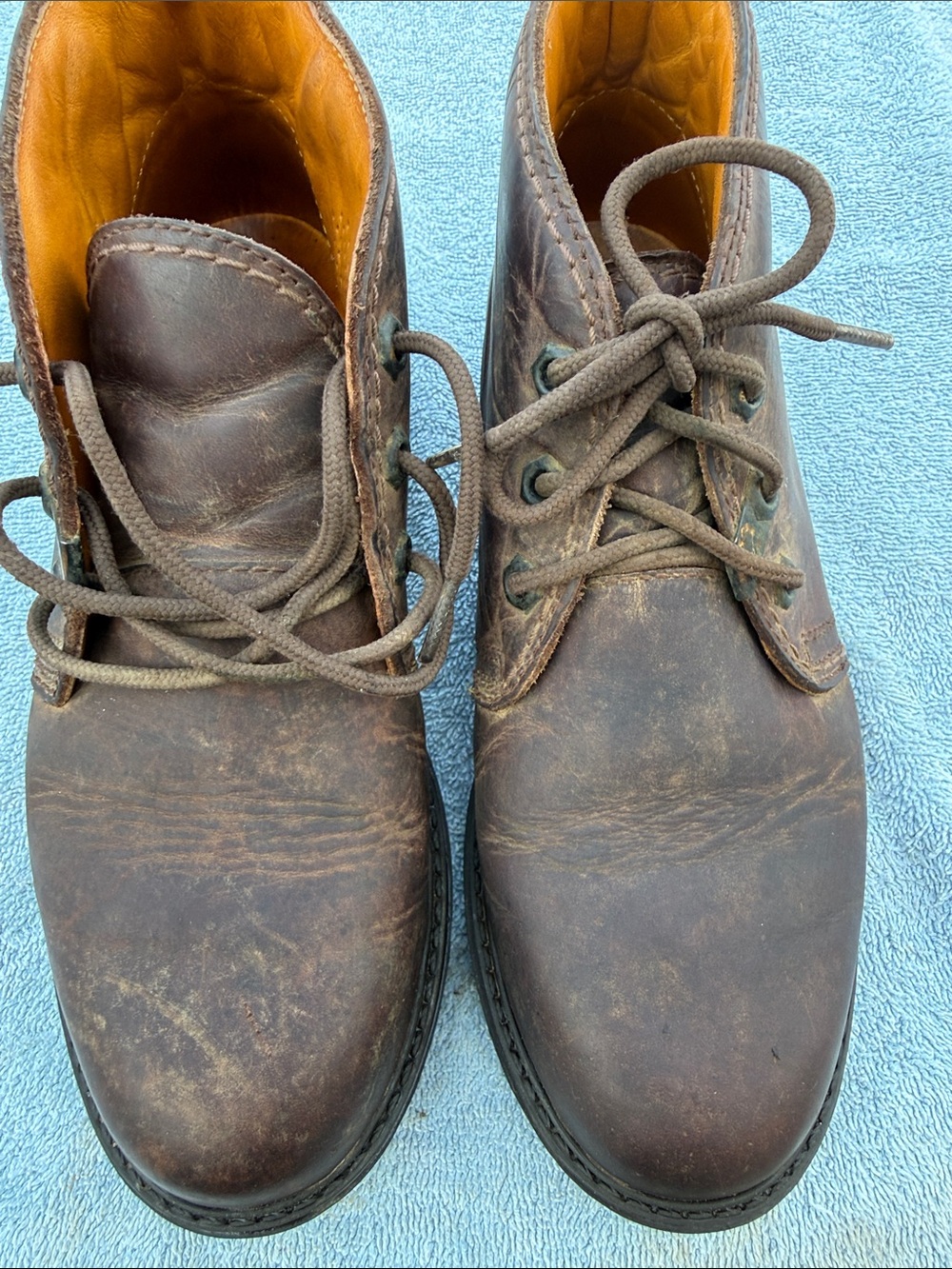 Women's Brown Leather Lace-Up Ankle Booties — Classic Everyday Style